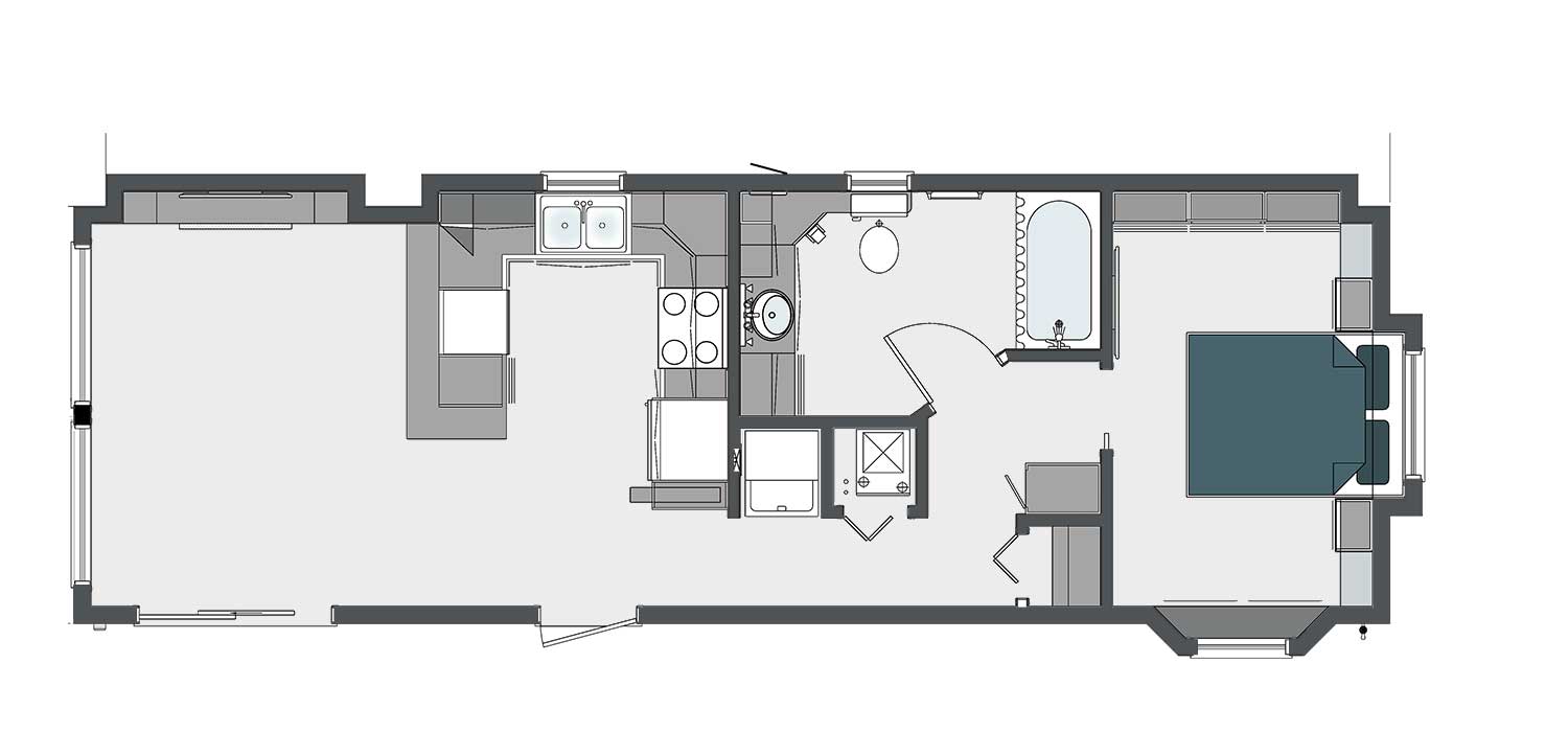 Twin Anchors 1 Bedroom Modular Home - Queest